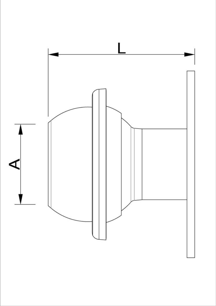 Flanschstutzen Lochkreis 125