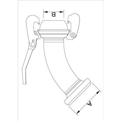 BAUER Bogen 45° NW 050