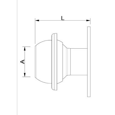 Flanschstutzen Lochabstand 127