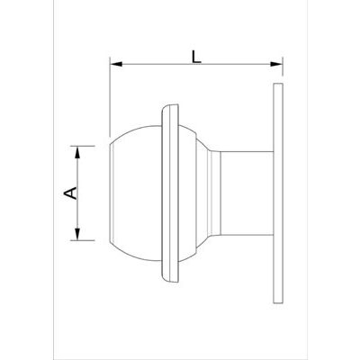 Flanschstutzen Lochkreis 125