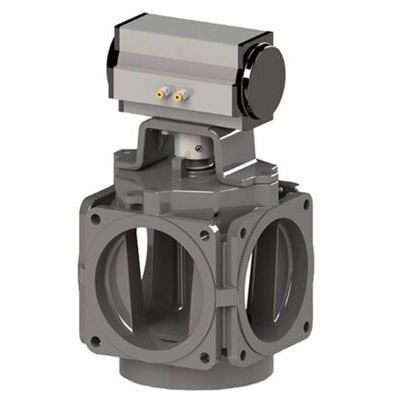 Vanne BP à 4 voies à double effet pneumatique