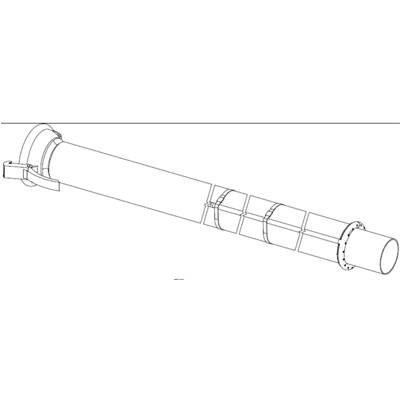Tube d'aspiration avec anneau de jet d'eau KM120