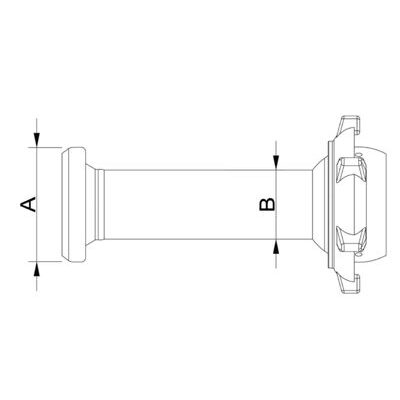 Adapter BAUER Mutterteil / KUGELKUPPLUNG