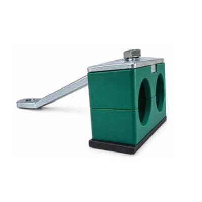 Support double pour raccords hydrauliques