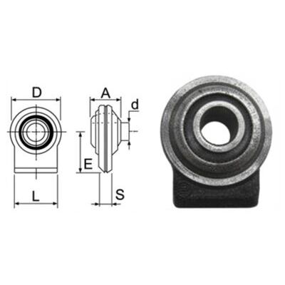 Anschweissauge Ø 19 mm UL Kat. I