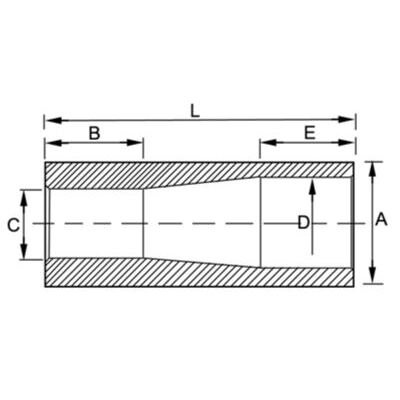 Hülse L.110 mm Ø 37 für Frontladerzinken