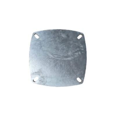 Flasque borgne 250 x 250 mm avec trous oblongs