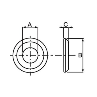 Distanzscheibe Ø 56 x 28,4 mm