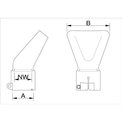 Buse de distribution latérale