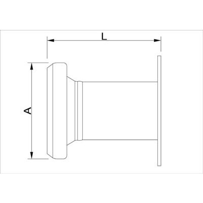 Flanschstutzen Lochabstand 150