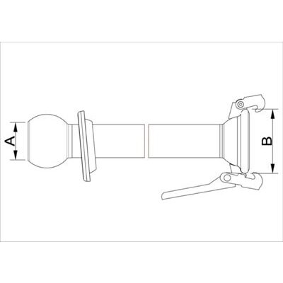 ITAL Schnellkupplungsrohr NW 100