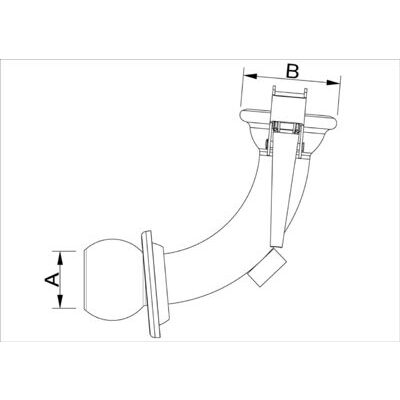 Tuyau coudé de rechange pour Distributeur combiné partie mâle système ITAL