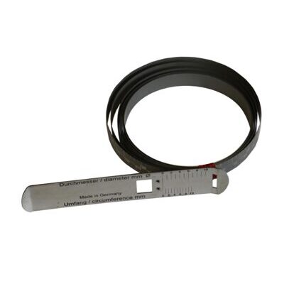 Mesure de la circonférence du ruban inox