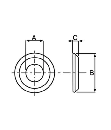 Distanzscheibe Ø 56 x 28,4 mm
