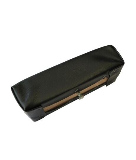 Kopfstütze Lederbezug, schwarz