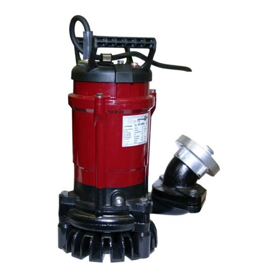 Pompe submersible pour eaux chargées SPT / 230 V