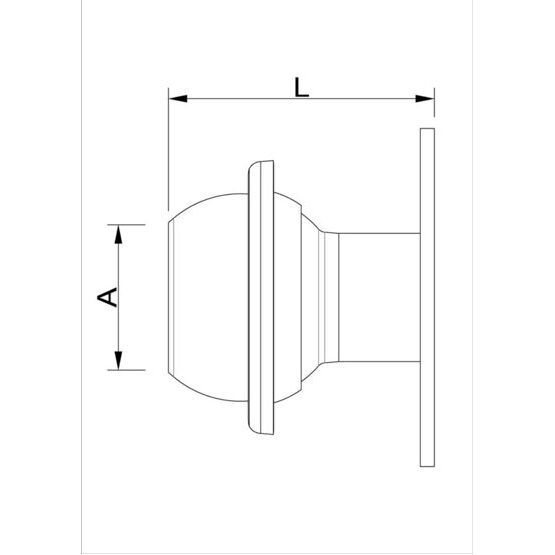 Flanschstutzen Lochkreis 125