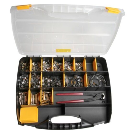 Assortiment de brides pour tuyau flexible