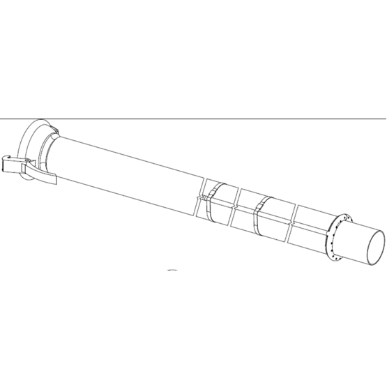 Tube d'aspiration avec anneau de jet d'eau KM120