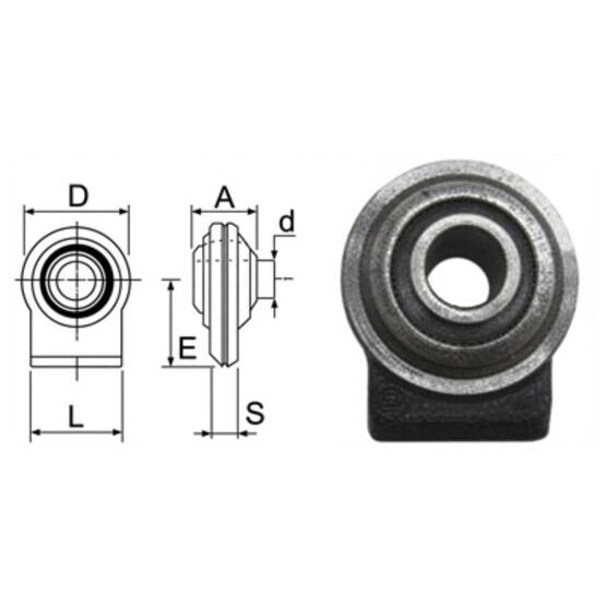 Anschweissauge Ø 19 mm UL Kat. I