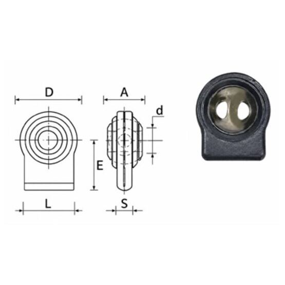 Anschweissende f. Unterl. Kat.I+II Bohrung 22mm+28mm