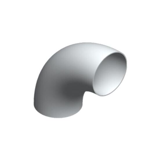 Coude 3d 90°, aluminium