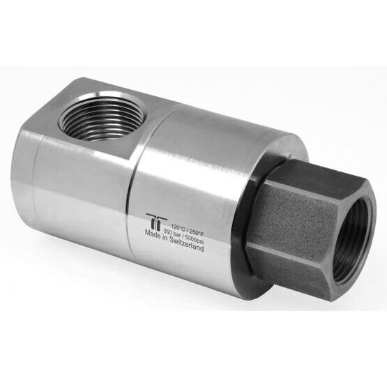 Articulation pivotante 90° grande à 3 roulements, INOX