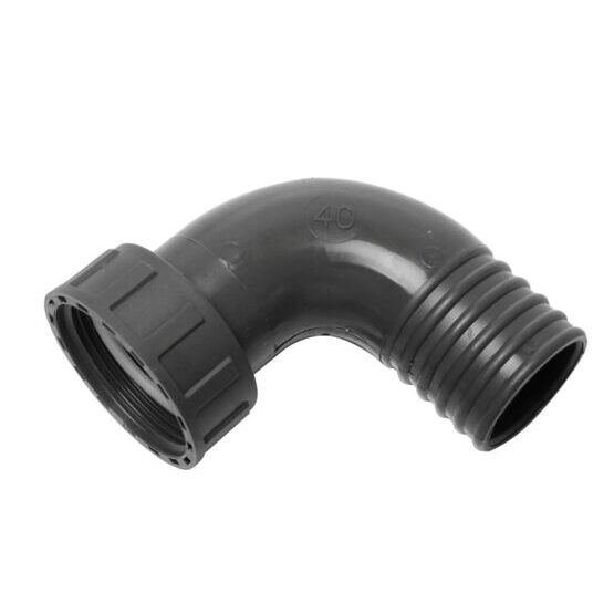 Raccord pour tuyau 90° avec écrou chapeau