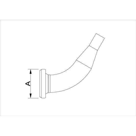 Coude de raccordement 60° partie femelle système BAUER