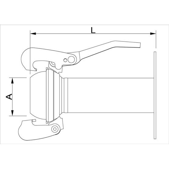 Flanschstutzen Lochkreis 125