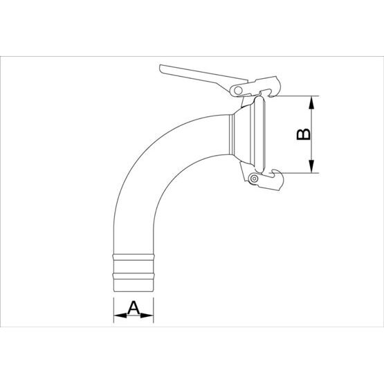 Bride de rinçage 90° partie femelle système ITAL