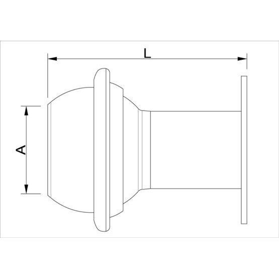 Flanschstutzen Lochabstand 150