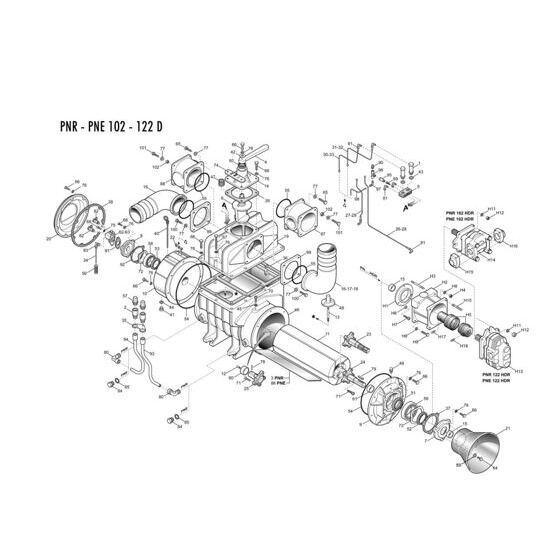 PTO Wellenstummel vorne PNE/R 102/122