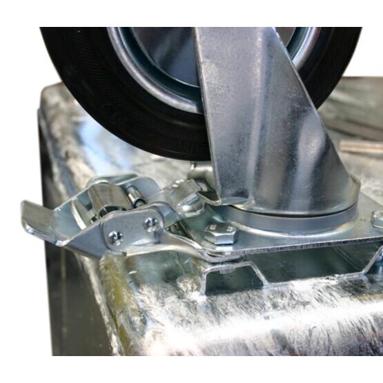 Feststeller zu Containerrollen