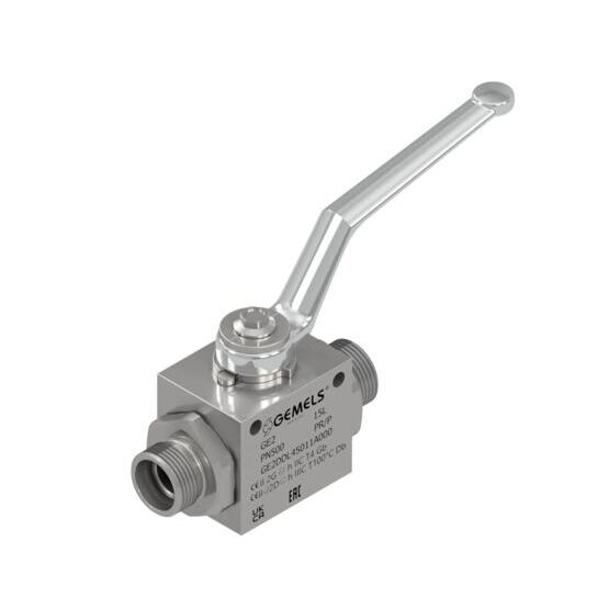 2-Wege-Blockkugelhahn 08 L - DN 06