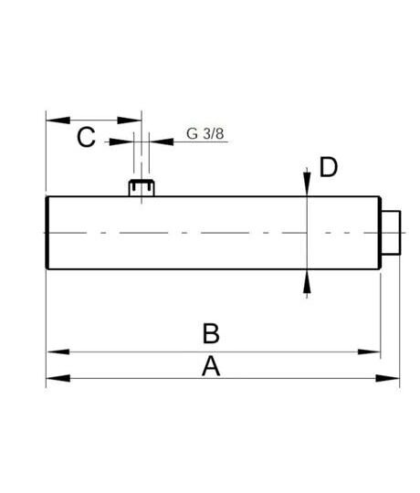 Teleskopzylinder 2-stufig 45/60x353