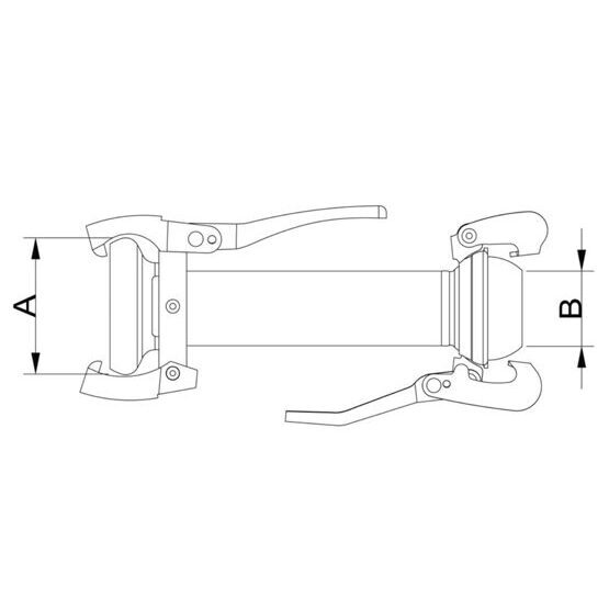 Adapter PERROT Mutterteil / BAUER Vaterteil