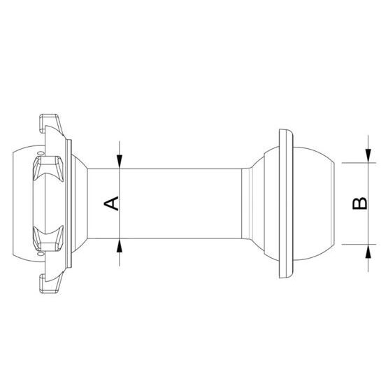 Adapter KUGELKUPPLUNG / ITAL Vaterteil