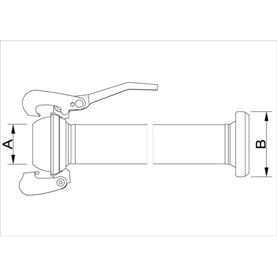 BAUER Saugschlauch komplett NW 133