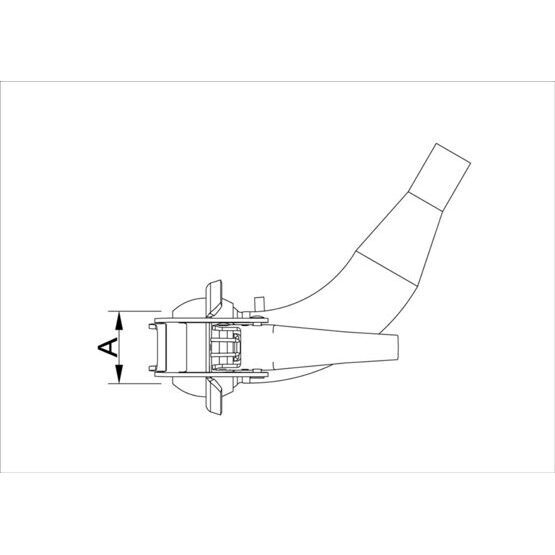 Coude de raccordement 60° partie mâle système BAUER